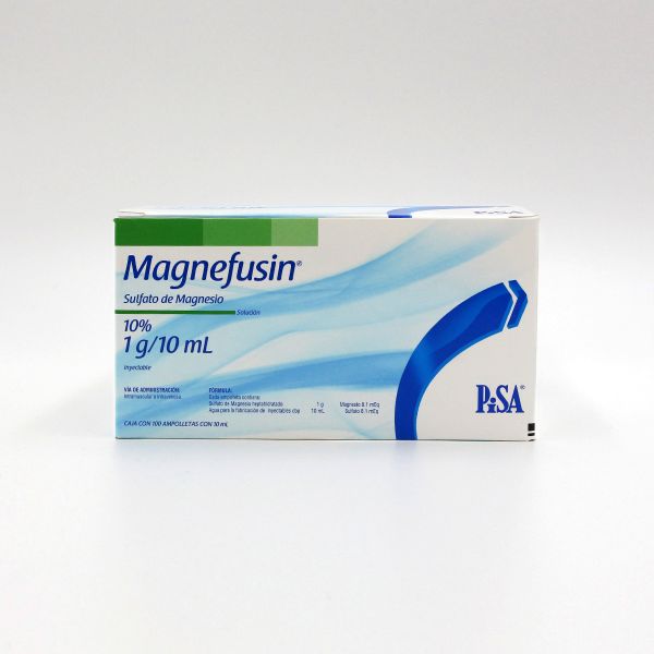 Magnefusin® Ampolleta 10% 1g / 1 ml Caja C/ 100. – PiSA